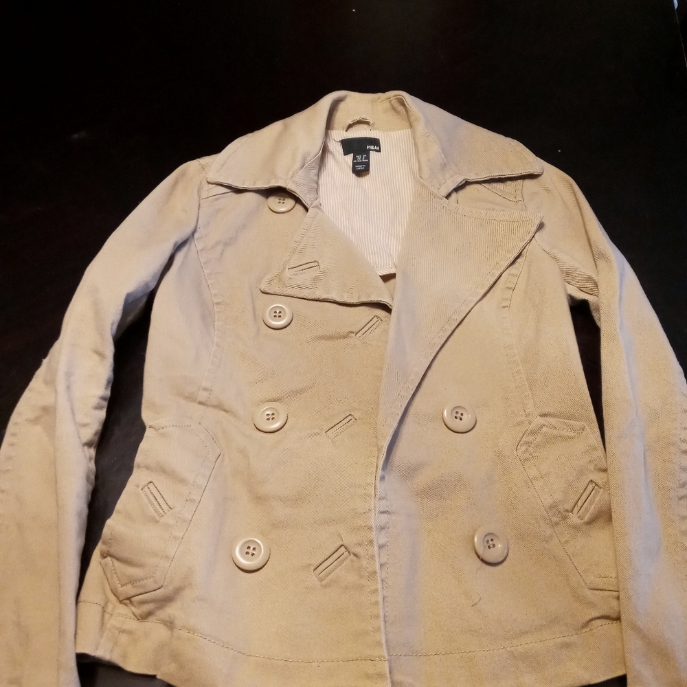 Cream pcoat cotton